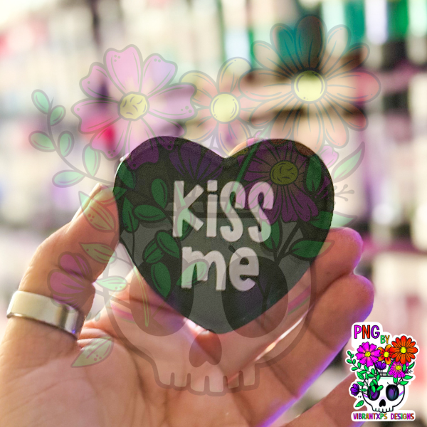 Checkered Conversation Hearts & Inserts - Freshie Mold: STFU Insert