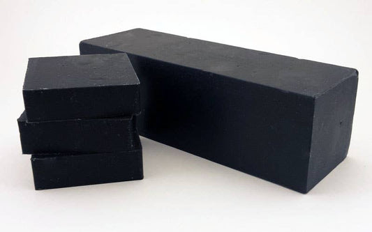 Charcoal Soap with Oakmoss and Aloe- Purifying Charcoal Soap Bar- gspot.studio