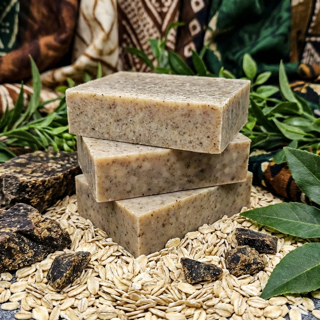 You will be generating high-quality product photos for an online stores product page. The product images should closely match the original products.
      Here is the prompt (IMPORTANT!): """A stylized product display featuring the soap embedded in a natur