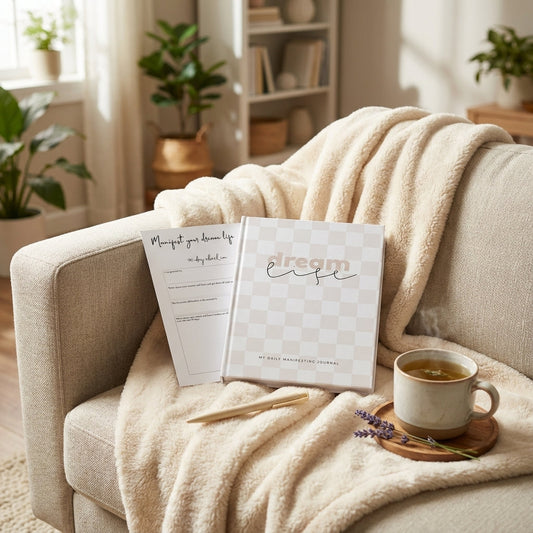 You will be generating high-quality product photos for an online stores product page. The product images should closely match the original products.
Here is the prompt (IMPORTANT!): """A vibrant, cinematic lifestyle scene featuring the 'Dream Life Ma