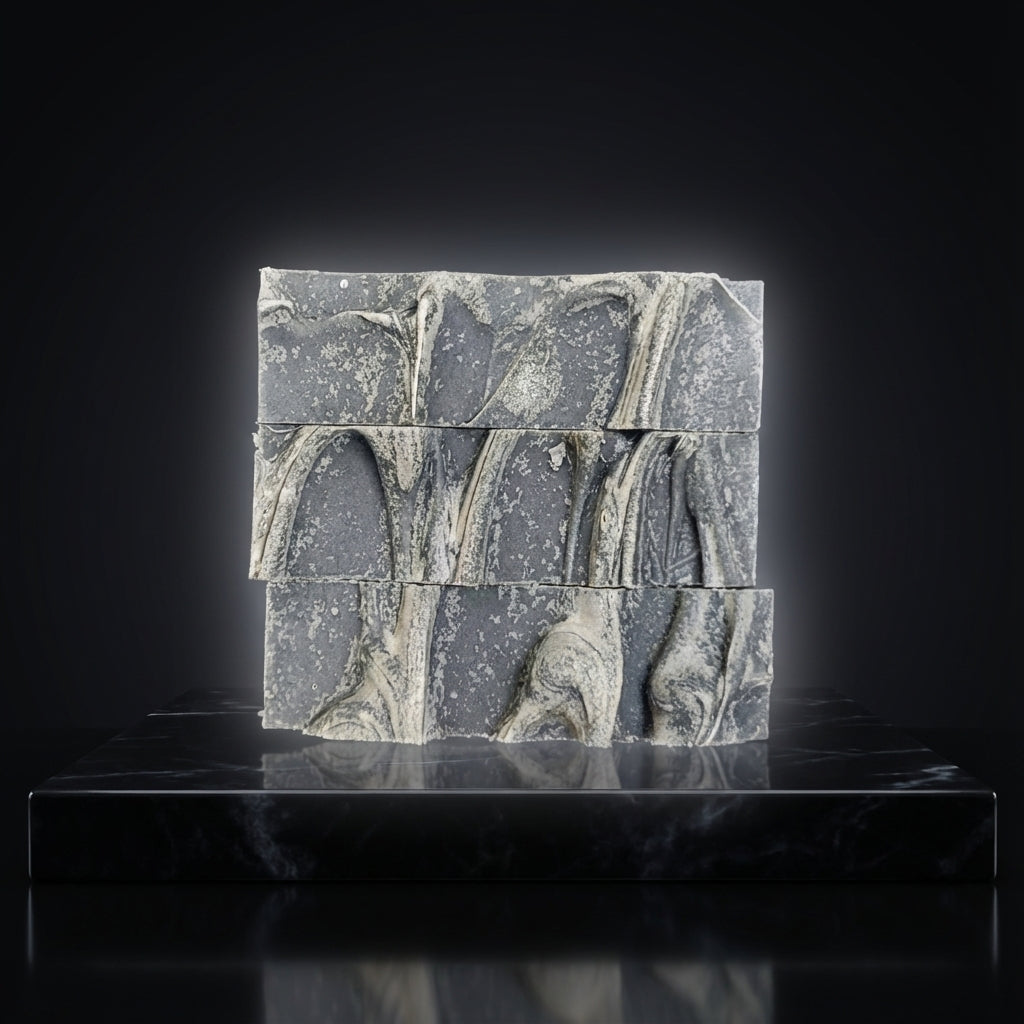 You will be generating high-quality product photos for an online stores product page. The product images should closely match the original products.
      Here is the prompt (IMPORTANT!): """A high-resolution studio shot featuring the 'Black Magic Soap - A