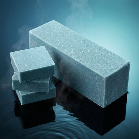 You will be generating high-quality product photos for an online stores product page. The product images should closely match the original products.
      Here is the prompt (IMPORTANT!): """A high-resolution studio shot of 'Cool Spring Scrub Soap' placed 