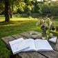 You will be generating high-quality product photos for an online stores product page. The product images should closely match the original products.
      Here is the prompt (IMPORTANT!): """A lifestyle setting outdoors in a serene park during early mornin