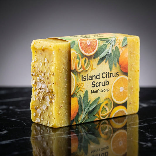 You will be generating high-quality product photos for an online stores product page. The product images should closely match the original products.
Here is the prompt (IMPORTANT!): """Capture a high-resolution close-up of the 'Island Citrus Scrub Me