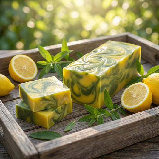 You will be generating high-quality product photos for an online stores product page. The product images should closely match the original products.
      Here is the prompt (IMPORTANT!): """Present the 'Lemon Verbena Soap' in a rustic, outdoor-inspired sc