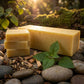 You will be generating high-quality product photos for an online stores product page. The product images should closely match the original products.
      Here is the prompt (IMPORTANT!): """Set the 'Patchouli Sandalwood Goat's Milk Soap' in a moody, atmos