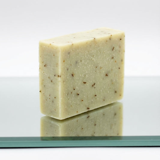 You will be generating high-quality product photos for an online stores product page. The product images should closely match the original products.
Here is the prompt (IMPORTANT!): """A high-resolution studio shot of the Peppermint Soap, captured wi