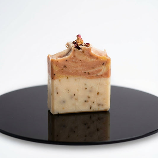 You will be generating high-quality product photos for an online stores product page. The product images should closely match the original products.
Here is the prompt (IMPORTANT!): """A high-resolution product shot of the Yoni Soap Bar placed centra