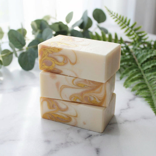 You will be generating high-quality product photos for an online stores product page. The product images should closely match the original products.
Here is the prompt (IMPORTANT!): """A studio shot showcasing the Yoni Soap placed on a sleek, white m